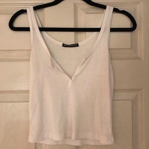 White brandy Melville crop top